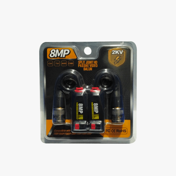 HM-926 HD-CVI/TVI/AHD Spilt Join Black HD Video Balun (1080p, 3MP, 5MP, 8MP)