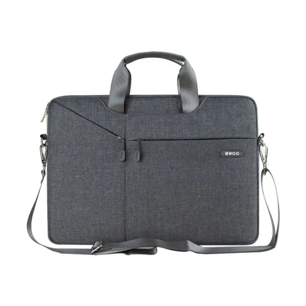 Bwoo CB15-B 15.6 Inch Black Laptop Bag with Detachable Shoulder Strap - Image 2