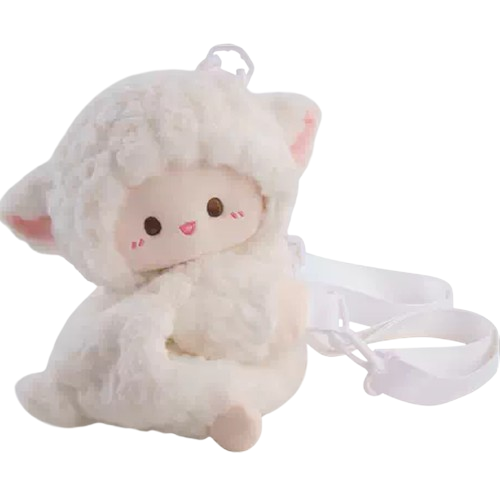 Fahim__1_-removebg-preview Pink Fluffy Lamb Plush Bag - Image 1