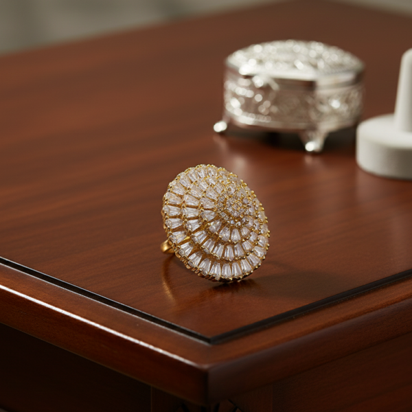 Diamond Cut Finger Ring