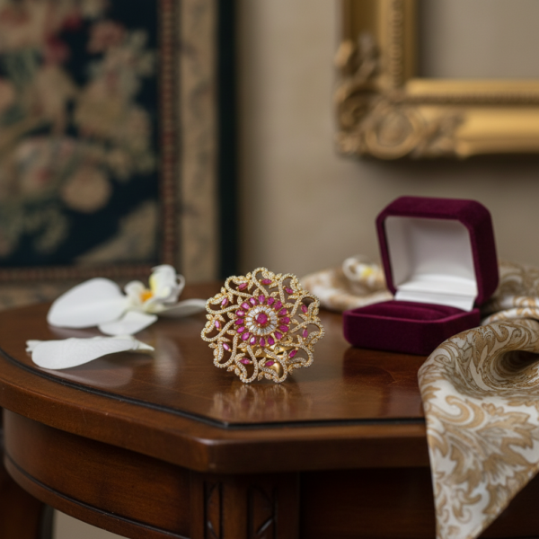 Diamond Cut Finger Ring