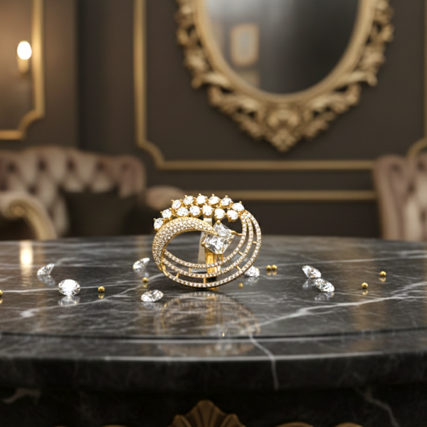 Diamond Cut Finger Ring