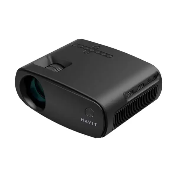 Havit PJ207 (110 Lumens) 1080p Full HD Portable Black Projector - Image 2