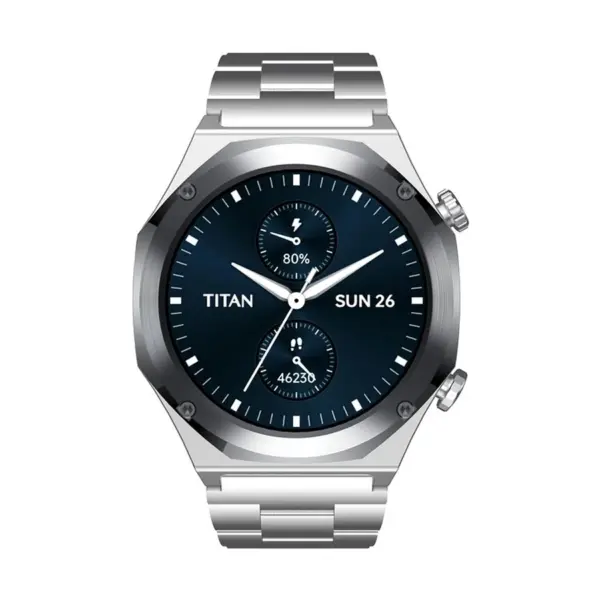 Titan Maestro Premium Metal Bluetooth Calling Silver Smart Watch