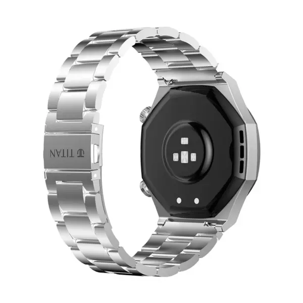 Titan Maestro Premium Metal Bluetooth Calling Silver Smart Watch - Image 4