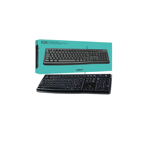 1 Logitech K120 Black USB Keyboard - Image 1