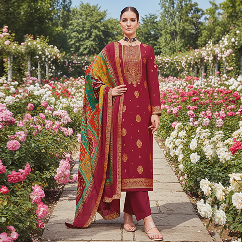 2 Kalamkari 3 Piece Salwar Suit - Image 1