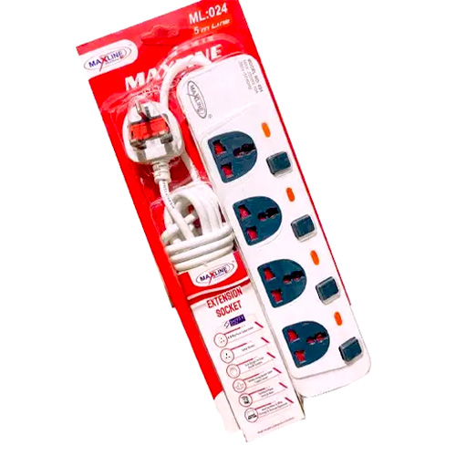 M-025 Maxline ML 025 Extension Socket Multiplug 4 Port - Image 1