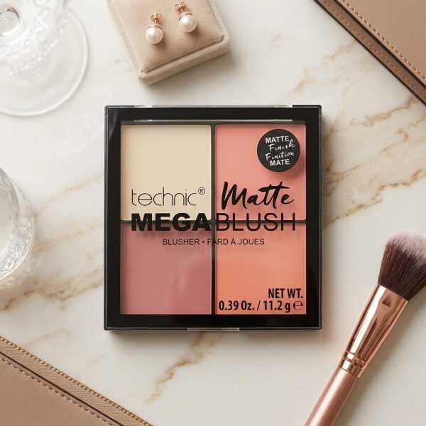 Technic Matte Mega Blush 4 Palette Blusher