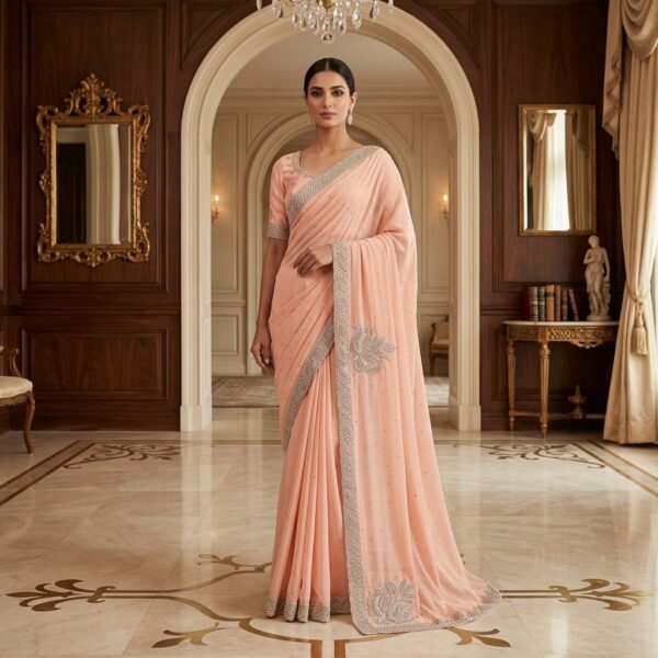 PARTY WEAR SAREE (GOERGETTE)