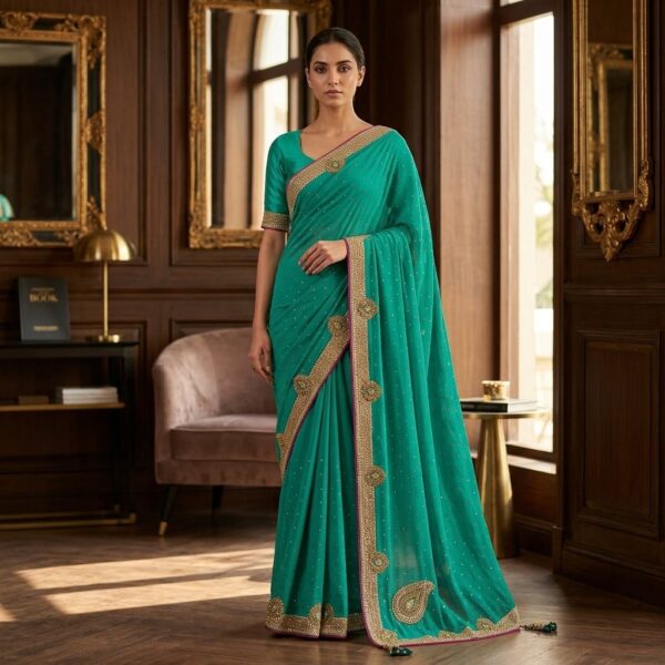 ITALIAN SHAINING WEAR SAREE (SILK)
